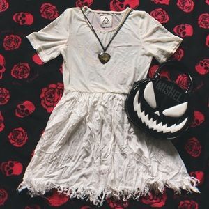 UNIF • Shredder Dress (White)